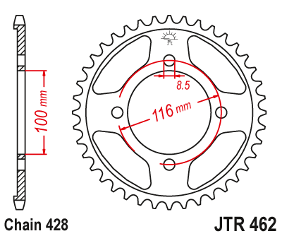 JT SPROCKETS JTR462.50 (46250jt)